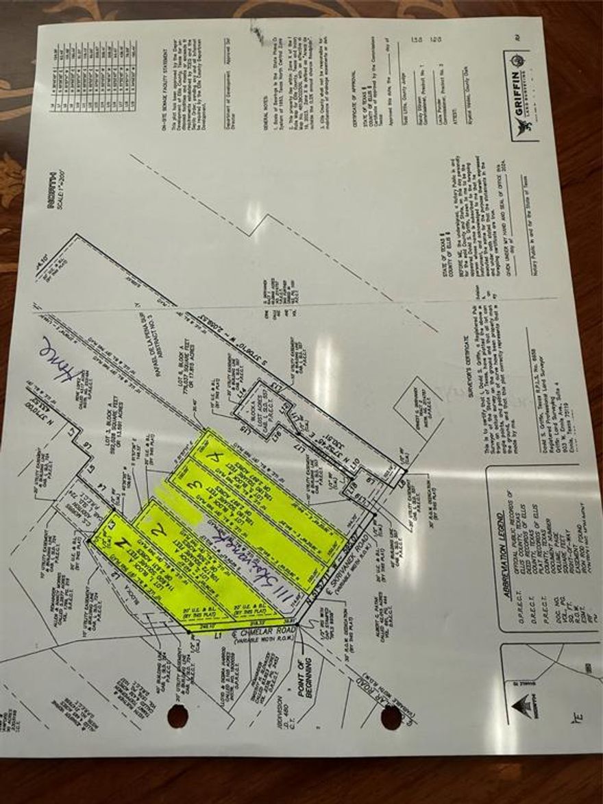 Gorgeous 3 Acre Lots on country Living! NO City limits but yet only 5 mins from beautiful Ennis TX, 175 approx ft of Road frontage off Skrivanek Rd. come build your dream Home! Lot comes with water meter and new survey, No mobile homes allowed, modern bromoniums are welcome!
seller will provide one water meter thru Rocket Water supply