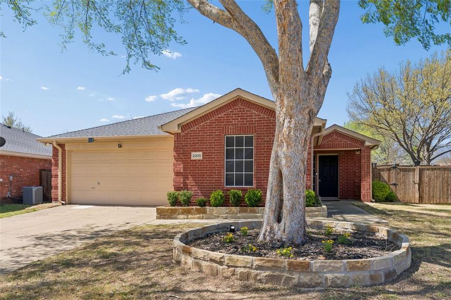 This updated 3-bedroom home delivers exceptional value with stylish upgrades and a flexible layout designed for modern living. Beautiful hardwood floors run throughout much of the home, complemented by refreshed bathrooms featuring new vanities, quartz countertops, and a newly updated primary ensuite shower. The cozy kitchen is equipped with stainless steel appliances, making it both functional and ready for everyday cooking or entertaining. A highly versatile floor plan offers multiple living options, including a potential private guest or multi-generational suite with its own bedroom, full bath, and living area. The additional living space could also serve as a playroom, media room, or home office.Situated on a desirable corner lot shaded by mature trees, the property features charming planter boxes and a large fenced backyard that is just waiting for your backyard oasis ideas.  Plenty of room for a pool, outdoor kitchen and living. Previous foundation work was completed in 2022 and includes a transferable lifetime warranty, offering additional peace of mind. Top rated McKinney ISD schools.