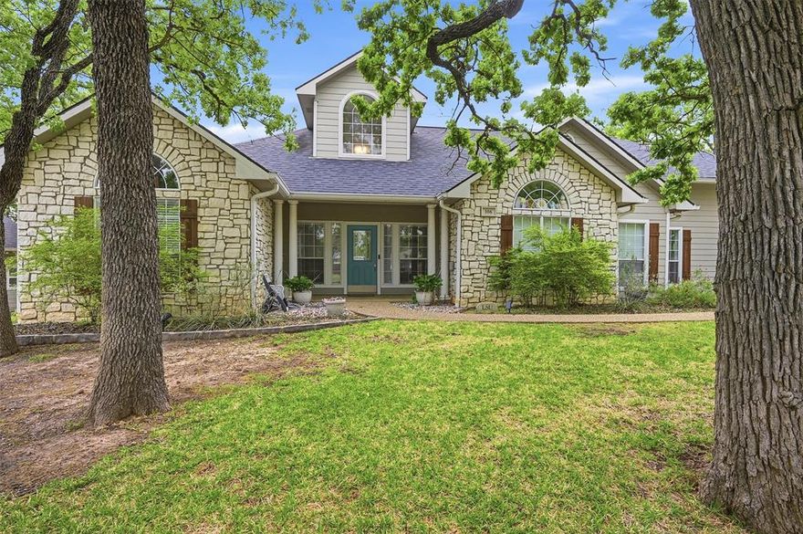 Looking for lots of space while still enjoying all the amenities of Lake Kiowa? Look no further! This custom home is situated on THREE lots, which equate to over an acre of land! Potential exists for deconstitution and selling one or two of the lots. Or keep it all for a huge yard! The four bedroom home features an open floorplan with vaulted ceilings and lots of natural light. Luxury vinyl plank flooring throughout the first floor makes clean up a breeze. The kitchen features granite counters, a large undermount sink, an island with seating, and a pantry. The primary bedroom is situated away from the other three bedrooms for extra privacy. The en suite bathroom has a separate shower and soaking tub as well as a large walk in closet. Upstairs is a great bonus room with a half bath - game room, guest room, hobby room, media room, the possibilities are endless! An attached two car garage PLUS a detached garage allow room to park up to four vehicles or golf carts. Above the detached garage is a huge decked attic space that provides great storage. Also in the detached garage is a 12 x 14 room used as an office. This property is a fabulous place to raise a family, entertain, or enjoy the outdoors. 
Lake Kiowa amenities included in the monthly POA dues include 24-7 security both at the entrance and throughout the community, two beaches, great fishing, playgrounds and parks, a kid fish pond, tennis court, basketball court, newly built pickleball courts, a pro shop, restaurant and 19th hole, and UNLIMITED golfing on an 18-hole PGA rated course and a new 9-hole par 3 course. Social activities and clubs for residents of all ages make this community a true resort!