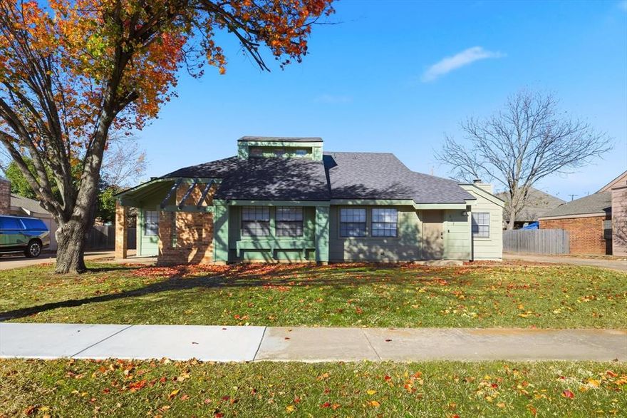 Rare opportunity to own a beautifully remodeled half duplex in the heart of Keller, zoned for highly sought-after Keller ISD and Keller High School. This charming 2-bedroom, 2-bath home offers a desirable open-concept, split-bedroom floor plan enhanced by vaulted ceilings in the living area and both bedrooms, creating a light and spacious feel. Luxury vinyl plank flooring flows seamlessly throughout all living spaces and bedrooms. The updated kitchen features granite countertops, painted cabinetry, and stainless steel appliances. Both bathrooms have been tastefully updated with beautiful vanities, designer tile surrounds, decorative mirrors, and modern lighting. There is lots of closet space too! In the back courtyard, there is a storage shed and a storage closet with a cute patio and a garden area. Ideally located with quick access to Keller Town Square and Southlake Town Square for shopping, dining, and entertainment. Don’t miss this move-in-ready home in an exceptional location.