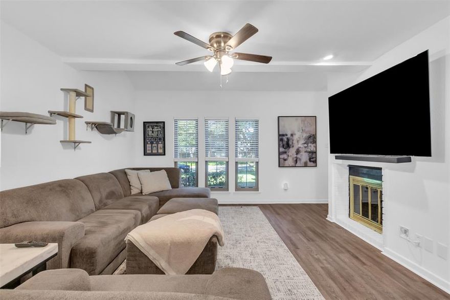 Welcome to this inviting townhome perfectly situated in the heart of central Dallas, just steps from the prestigious Preston Hollow neighborhood. Enjoy a spacious private patio perfect for relaxing or entertaining, along with covered, gated parking for everyday ease. Inside, the warm and open living space features a cozy fireplace, a dedicated bar area, and a convenient half bath for guests. A full laundry room offers additional practicality and storage. The floors upstairs have been updated with luxury vinyl plank, plus a stylish high quality barn door has been added for extra privacy. The primary bathroom has been beautifully restored—sanded, stripped, and finished with a new porcelain glaze, giving the tub and shower a fresh look with an impressive 20+ year life expectancy. With its combination of location, comfort, and curated enhancements, this townhome is a rare opportunity near one of Dallas’s most desirable neighborhoods.

Recent updates totaling approximately $6,600 include: Washer & dryer, refrigerator, dishwasher, luxury vinyl planking on the stairs and upstairs flooring, solid core barn door to the primary bedroom, professionally refinished primary bathtub and shower.