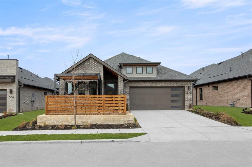 MLS# 21012054 - Built by Grenadier Investments - Ready Now! ~ **Smart Moving, Better Living Better living starts now — take advantage of Improved Pricing plus Up to $25K Incentive on all Move-In Ready Homes.**  Discover this stunning new construction single-family residence in the sought-after Willow Grove subdivision. Spanning 2005 square feet, this contemporary and traditional home boasts three spacious bedrooms and two full bathrooms, perfect for modern living. The inviting layout features a generous living area, complemented by a dining area ideal for gatherings. Enjoy the elegance of vaulted ceilings and decorative lighting throughout. The home also includes a three-car garage, central heating and cooling systems, and high-speed internet availability. The landscaped lot offers a serene environment with a few trees. Located within the highly rated Melissa ISD, with convenient access to local schools. Don't miss the opportunity to own this exquisite home!