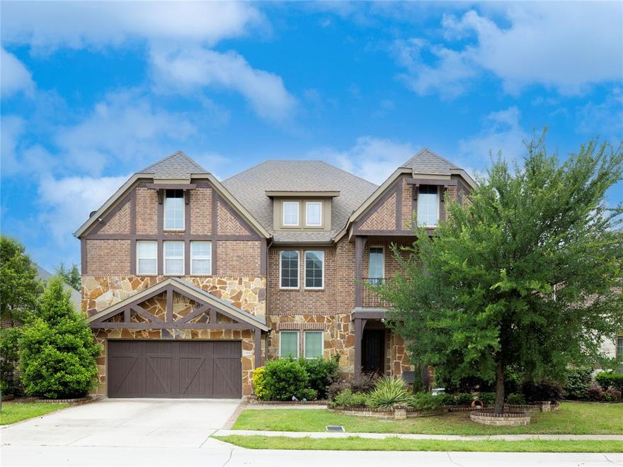 A beautifully well-maintained 5 bedroom and 5 bathroom home in the heart of Irving. Over 5,000 square foot residence blends classic curb appeal with recent updates, featuring a bright, open floor plan, hardwood and tile flooring throughout, and abundant natural light. The kitchen showcases granite, stainless steel appliances, and ample cabinet storage, perfect for cooking and entertaining. The primary suite offers a private bathroom and roomy closet space. Additional highlights include 2 master suites, a game room, a media room, and a study. Generous storage and mature landscaping that provide privacy and curb appeal.  Don’t miss this opportunity to own a move-in-ready property with modern comforts and a great location.
