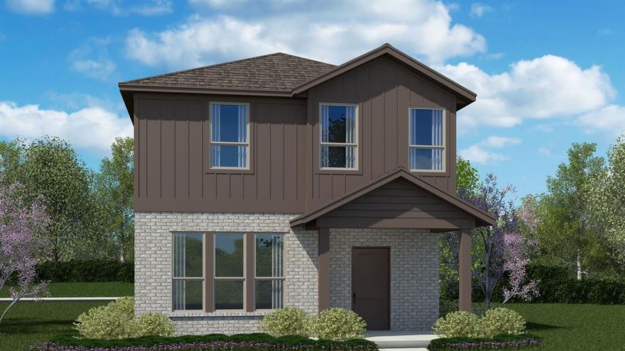 Gorgeous new D.R. Horton home in the Orchard Village community located in Fort Worth and Everman ISD! The two-story Hazelnut Floorplan, Elevation A, with an estimated Spring completion, offers 3 bedrooms, 2.5 bathrooms, and a 2-car garage with a spacious, open-concept design ideal for modern living. The first floor features a generous family room that flows into the dining area and contemporary kitchen. The kitchen is equipped with quartz countertops, 36” painted cabinets, stainless steel appliances, an electric range, stainless steel sink, center island, and a walk-in pantry. A convenient powder bath is located on the main level for guests. Upstairs, the private primary suite includes an en-suite bath with dual quartz vanities, a walk-in shower, and a spacious walk-in closet. Two secondary bedrooms share a full bathroom with a quartz vanity top. Luxury vinyl plank flooring extends throughout the main living areas and wet zones. Built with energy-efficient construction and equipped with America’s Smart Home Technology. Exterior features include a landscape package, full sprinkler system with rain sensor, privacy fencing, and more. Conveniently located near Southern Oaks Golf Course, TCC South Campus, and major highways including I-20 and I-35, offering easy access to shopping, dining, and DFW International Airport.