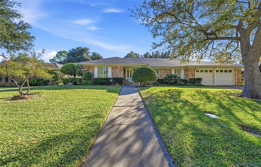 Welcome to this warm and inviting 4-bedroom, 3-bathroom home located in a well-established North Arlington neighborhood near Butler Elementary. With great curb appeal, a lush green lawn, and mature trees, this home makes a great first impression from the moment you arrive. Step inside and you’ll find a spacious living and dining area with large windows that let in plenty of natural light and provide lovely views of both the front and back yards. The open flow between the living, dining, and kitchen areas makes this home perfect for everyday living and entertaining. The kitchen features a double oven, an electric cooktop, and plenty of space for all your cooking needs. The primary bedroom is generously sized and offers plenty of storage with two walk-in closets and an en-suite bathroom. On the same side of the home, you’ll find two additional bedrooms conveniently located near a full hallway bath. The fourth bedroom sits apart from the others and has its own full bathroom—ideal for guests, a home office, or a private retreat. This home also features a dedicated laundry room and an attached two-car garage for added convenience. Out back, you’ll love the large covered porch—perfect for relaxing, grilling, or entertaining friends and family. The yard is shaded by mature trees, creating a peaceful outdoor space to enjoy year-round. A storage shed and greenhouse offer extra room for projects, gardening, or additional storage. With a great layout, spacious rooms, and a fantastic location in North Arlington, this home has everything you need to live comfortably and make lasting memories. Come see it for yourself and imagine all the ways you can make it your own!