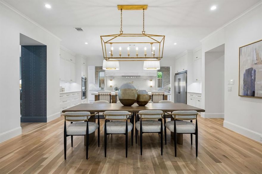 Experience elevated living in this custom-built residence set on a 0.36-acre lot in the heart of the coveted Private School Corridor. Thoughtfully designed by a premier Dallas builder, this home blends timeless architecture with modern functionality, delivering both sophistication and everyday ease.

The well-appointed floor plan features 5 spacious bedrooms, each with its own ensuite bath, along with 3 additional half baths. A private primary suite and guest ensuite on the first floor offer ideal accommodations for multi-generational living or hosting with ease. A dedicated study provides a quiet, refined workspace.

At the center of the home, the chef’s kitchen is complemented by a fully equipped scullery, creating a seamless balance between entertaining and daily living. Expansive living and dining areas are filled with natural light and designed for effortless flow.

Upstairs, a generous game room and additional living spaces offer flexibility for relaxation, work, or play. Dual laundry rooms, conveniently located on both levels, add an extra layer of practicality.

Outdoors, a covered back porch with fireplace and built-in grill sets the stage for year-round entertaining, while the oversized lot offers ample space to design your own backyard retreat, including room for a pool. A rear-entry 3-car garage enhances both functionality and curb appeal.

A rare opportunity to own a thoughtfully crafted, design-forward home in one of Dallas’ most sought-after locations.