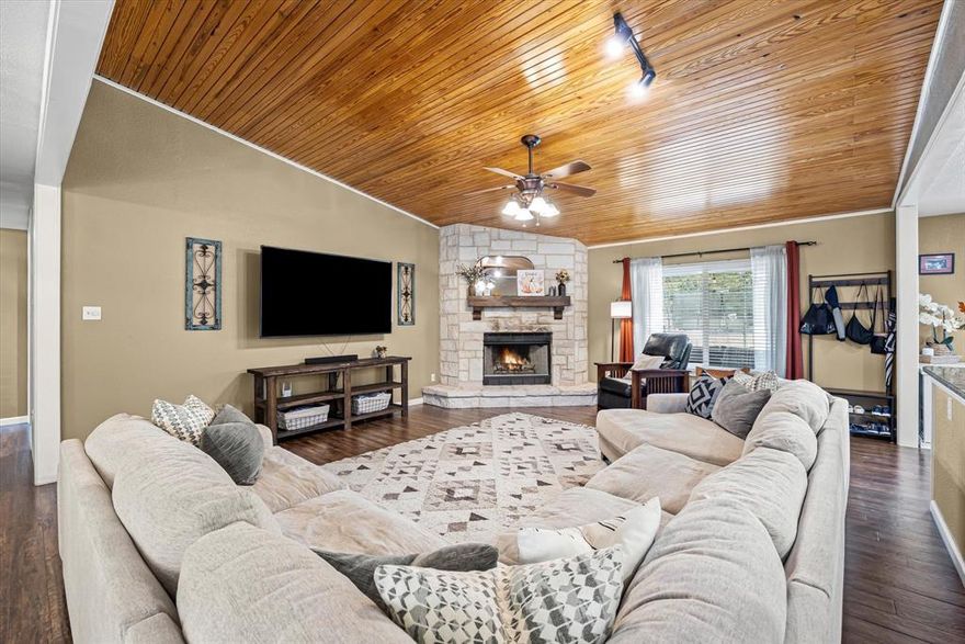 This beautiful 4-bedroom, 2-bath ranch offers the perfect blend of modern updates and classic charm. Step inside to an open floor plan that’s ideal for entertaining or relaxing with family. The spacious living room features a stunning stone fireplace, creating a warm and inviting focal point. The kitchen is a chef’s dream, complete with granite countertops, stainless steel appliances, and plenty of storage. Each bedroom provides ample space and natural light, while both full bathrooms are tastefully updated for a fresh, modern feel. Outside, enjoy the large fenced-in backyard – perfect for pets, play, and gatherings. Whether you’re hosting summer barbecues or unwinding after a long day, this outdoor space has room for it all. Conveniently located near local schools, shopping, and parks, 134 Thiele Rd is waiting for you to call it home!