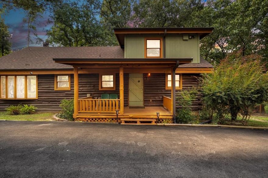 You've just found your dream getaway! Come out and take a beautiful scenic drive to this lake community, located right off LakeO' the Pines. Only 3 miles to Alley Creek boat ramp and close to many others. This custom home looks straight out of a magazine and is waiting for you to call it yours. So many desired features from the wood floors to the massive stone fireplace and chimney. The main level offers an open kitchen that overlooks the dining area with lots of natural light. From the kitchen you'll flow into the spacious living area ideal for unwinding and sitting next to the wood burning fireplace. You can then access one of the primary bedrooms with a large closet as well as a full bathroom. From there you'll find the laundry area as well as a door that leads downstairs to the basement, which is ideal for a bonus room or a play room. There is also a sink downstairs as well as a door that leads outside. Head back up to the main level, you can then go upstairs to the third level which has another amazing primary suite. This room has a balcony off the bedroom as well as a full bathroom with a walk in shower and a spacious closet. Outside you will find several sitting areas, covered and uncovered all with a great view of the mature trees and serene surroundings. There is also as a spacious storage building as well as a two car carport. Nothing can quite describe the peaceful setting this home is in, except letting it speak for itself. So let's go take a look!