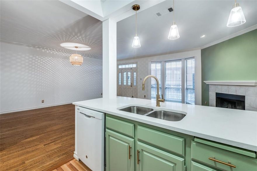 Welcome to this stunning condo in the heart of Uptown, where luxury meets convenience. Inside you’ll find elegant stained real hardwood floors and a crisp snow-white interior, complemented by sleek quartz countertops and sophisticated brass finishes. The primary bedroom features an updated en-suite bathroom and a private balcony, blending comfort with style. Recent upgrades include a brand-new HVAC system and a new 50-gallon water heater installed in 2025, giving buyers confidence in the home’s long-term efficiency. This gated community offers a serene pool, secured entry, and a dedicated covered parking space. Walk to Uptown’s vibrant dining scene, hop on the free trolley line, or enjoy the Katy Trail entrance on Hall Street just two blocks away. The location also places you near Victory Park’s growing financial corridor, including the new Goldman Sachs and Scotia Bank campuses. Refrigerator, stackable washer, and dryer will convey with the property, making this a true turn-key living experience in Uptown. This home qualifies for a limited-time lender-paid 2-1 buydown— reduced monthly payments for the first 2 years at no cost to the buyer or seller with preferred lender JVM Lending. Property also listed leased for lease: $2250 per month.