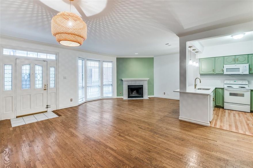 Welcome to this stunning condo in the heart of Uptown, where luxury meets convenience. Inside you’ll find elegant stained real hardwood floors and a crisp snow-white interior, complemented by sleek quartz countertops and sophisticated brass finishes. The primary bedroom features an updated en-suite bathroom and a private balcony, blending comfort with style. Recent upgrades include a brand-new HVAC system and a new 50-gallon water heater installed in 2025, giving buyers confidence in the home’s long-term efficiency. This gated community offers a serene pool, secured entry, and a dedicated covered parking space. Walk to Uptown’s vibrant dining scene, hop on the free trolley line, or enjoy the Katy Trail entrance on Hall Street just two blocks away. The location also places you near Victory Park’s growing financial corridor, including the new Goldman Sachs and Scotia Bank campuses. Refrigerator, stackable washer, and dryer will convey with the property, making this a true turn-key living experience in Uptown. This home qualifies for a limited-time lender-paid 2-1 buydown— reduced monthly payments for the first 2 years at no cost to the buyer or seller with preferred lender JVM Lending. Property also listed leased for lease: $2250 per month.