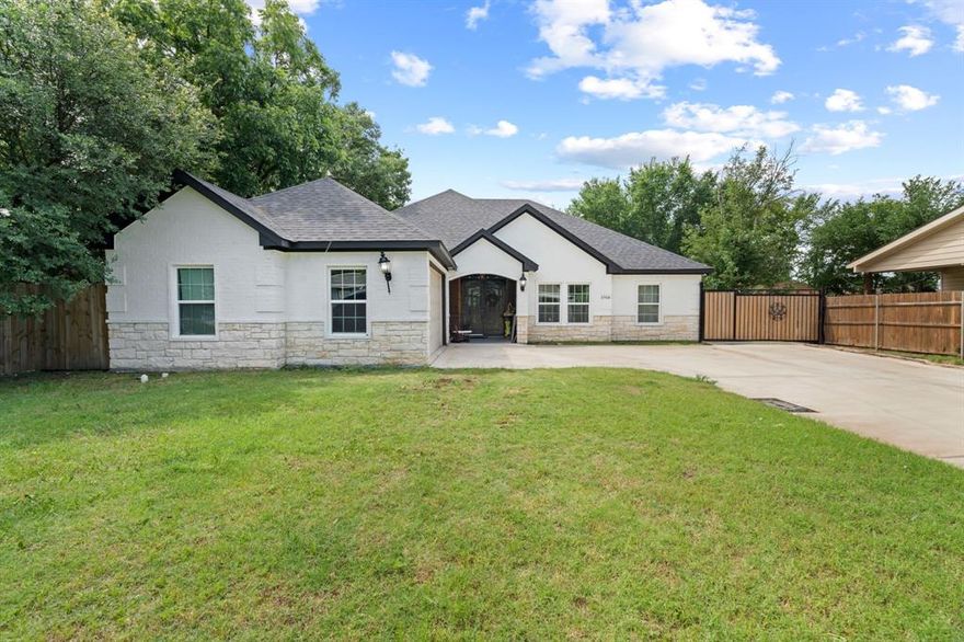 Experience modern living in this beautifully appointed 2021 home set on an oversized 0.25-acre lot. From the moment you enter, you are welcomed by soaring 10-foot ceilings, a striking metal front door, and refined finishes throughout.

The home offers an open-concept design with a chef-inspired kitchen featuring quartz countertops, custom cabinetry, stainless steel appliances, and curated lighting selections. Luxury tile plank flooring flows seamlessly throughout the home, while foam insulation ensures energy efficiency.

Outdoor living is just as impressive, with over 300 square feet of covered patio space, backyard driveway access, and a rod iron security fence for added privacy. Exterior up-lighting adds a sophisticated touch to the home’s façade. Ideally located near everyday conveniences with easy access to the city.

Schedule your showing today!