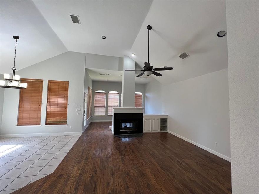 Excellent one story with Hard Floors, Stainless steel Appliances, Garden tub, Covered patio on the back. Freshly painted, remodeled kitchen and bathroom, new yard. Granite Countertop in Kitchen, 4th bedroom could be used as office, Family room and formal living. Hard to find great One story in Plano. Close to HWY 121.