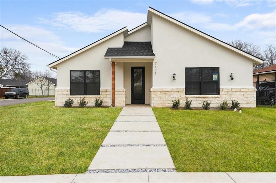 Beautiful Move-In Ready New Construction Home near Trinity Groves, Pinnacle Park & Medical District! Great craftsmanship on this beautiful modern beauty featuring 4 bedrooms and 2 full baths, offering a functional and open layout perfect for both everyday living and entertaining. The expansive living room flows seamlessly into a generous dining area & spacious island kitchen creating a bright and inviting atmosphere ideal for gatherings with family and friends. Home features a wet bar with built-in wine cooler & gorgeous cabinetry, cathedral ceilings in living area with plenty of natural sunlight. Situated on a desirable corner lot with great curb appeal and conveniently located just minutes from Trinity Groves and the Dallas Medical District, Pinnacle Park, Las Colinas & 20 min to DFW Airport. Enjoy quick access to some of the city’s best dining, entertainment and employment centers. Lot size 50x150 with a large carport perfect for parking your vehicles or to host all your year round gatherings. Commuting is a breeze with easy access to major highways including Loop 12 and Interstate 30. This home offers the perfect combination of comfort, convenience and contemporary style —an excellent opportunity to own a brand-new home in a thriving Dallas location. PRICED TO SELL, Hurry Send your Offer Today! Seller can offer up to $5,000 towards closing costs! MOTIVATED SELLER