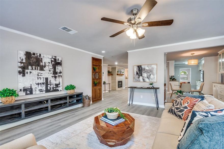 You get a lot of house for your money with this 3 bedroom 3 bath 2 car garage in Birdville ISD, conveniently close to North East Mall.