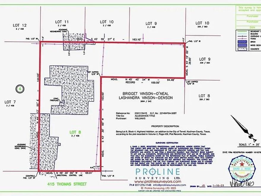 Oversized Residential Lot in Terrell. No restrictions or HOA. This lot is well priced for developers or single family builders. Bring any and all offers! Survey available at request.