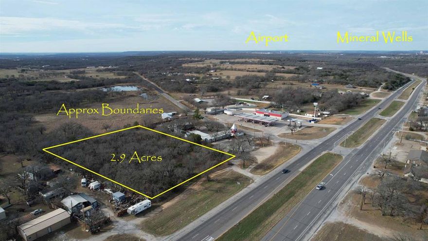 Exceptional opportunity to own 2.935 level, heavily wooded acres with approximately 230 feet of frontage on Highway 180 in Cool, Texas. Located near the intersection of FM 113, this property offers excellent visibility and easy access, making it ideal for commercial, residential, or investment use.
Situated in a convenient and growing corridor, the property provides quick access to Mineral Wells (7 miles) Mineral Wells Airport (5.5 miles), Millsap (4 miles), Weatherford (12 miles), and Interstate 20. The wooded landscape offers privacy and flexibility for development while maintaining a natural setting.
Whether you’re looking to build, develop, or hold for future growth, this versatile tract combines location, accessibility, and potential in one of North Texas’s desirable areas. The water well was last used in the 1980's. Listing agent is a partial owner of the property.