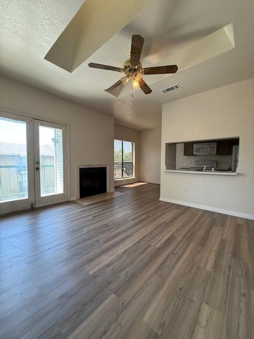 Seller's offering concession, with acceptable offer. 
This fully renovated 1-bedroom, 1-bath condo is ideally located just 1 mile from NorthPark Center and minutes from SMU, high-end shopping, upscale dining, and major medical centers—offering excellent potential for both long-term rental income and short-term investment.
The open-concept layout features a bright living area with a fireplace, a dining space off the kitchen, and modern finishes throughout. The updated kitchen comes equipped with a refrigerator, electric range, microwave, and dishwasher. The spacious bedroom includes a walk-in closet and opens to the main living area, creating a sleek, loft-like feel.
With stylish upgrades, one covered parking space, and convenient access to transit, major employers, and universities, this condo delivers on location, lifestyle, and value.