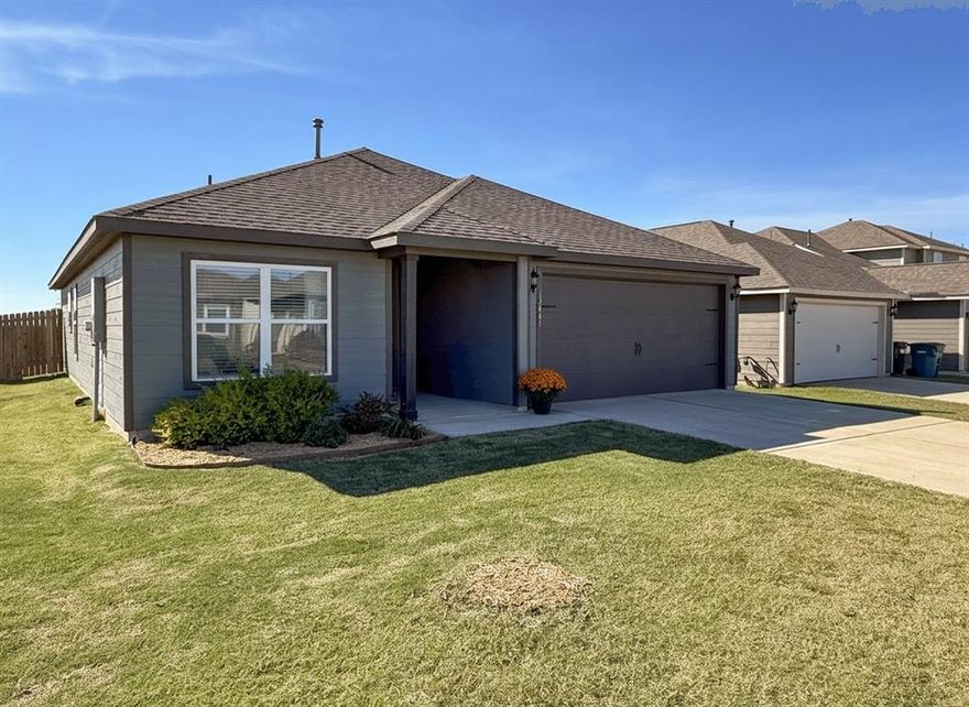 Meticulously maintained and move-in ready, this charming one-story home is located in Big Sky Estates, a beautiful neighborhood in Ponder, Texas. The home offers a functional layout featuring a spacious primary suite with ensuite bathroom and custom closet system, two secondary bedrooms, a second full bathroom and an open-concept living area perfect for entertaining. The kitchen boasts granite countertops, oversized wood cabinetry, and energy-efficient appliances. Enjoy a large backyard that backs to a peaceful neighborhood pond—no neighbors behind you! Located within the highly rated Krum ISD.

Big Sky Estates offers an exceptional community lifestyle with a children’s playground, picnic area with barbecue grills, splash pad, pickleball, soccer, basketball and volleyball courts, a scenic pond, walking paths, and a dog park.