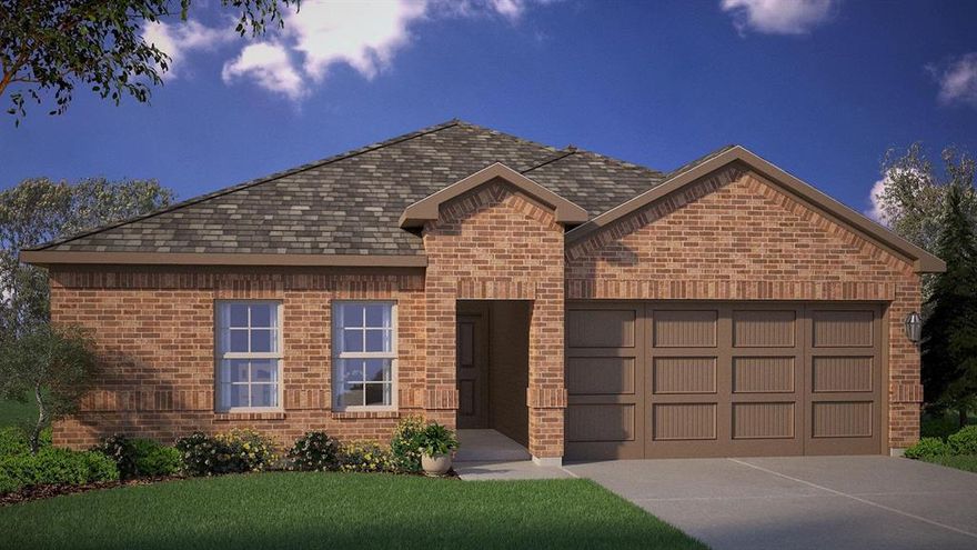 Available for a Quick Move-in! Stunning new D.R. Horton home in the Lankford Farms community located in Cleburne and Cleburne ISD! Complete and Move-in Ready!  This beautifully designed single-story Tupelo floorplan Elevation C offers 3 bedrooms, 2 bathrooms, and a 2-car garage with an open-concept layout that connects the family room, dining area, and kitchen to create a warm and functional living space. The kitchen features quartz countertops, 36” upper cabinets, stainless steel appliances, electric range, stainless steel drop-in sink, a center island, and a walk-in pantry, providing the perfect setup for both daily routines and entertaining. The private primary suite includes an en-suite bath with dual quartz vanities, an oversized shower, and a walk-in closet located off the bathroom. Luxury vinyl plank flooring is installed throughout all main areas and wet zones, and quartz vanity tops are also featured in the secondary bathroom for a consistent upgraded finish. Built with energy-efficient construction and equipped with America’s Smart Home Technology, this home also includes exterior features such as a covered back patio, full sod, sprinkler system, privacy fencing, and landscaping. The John Warren Sports Complex is nearby, offering opportunities for outdoor recreation and sports enthusiasts. Historic downtown Cleburne is less than two miles away, providing convenient access to unique shops, restaurants, and cultural attractions. Lake Pat Cleburne is only a 10-minute drive, perfect for boating, fishing, and swimming.