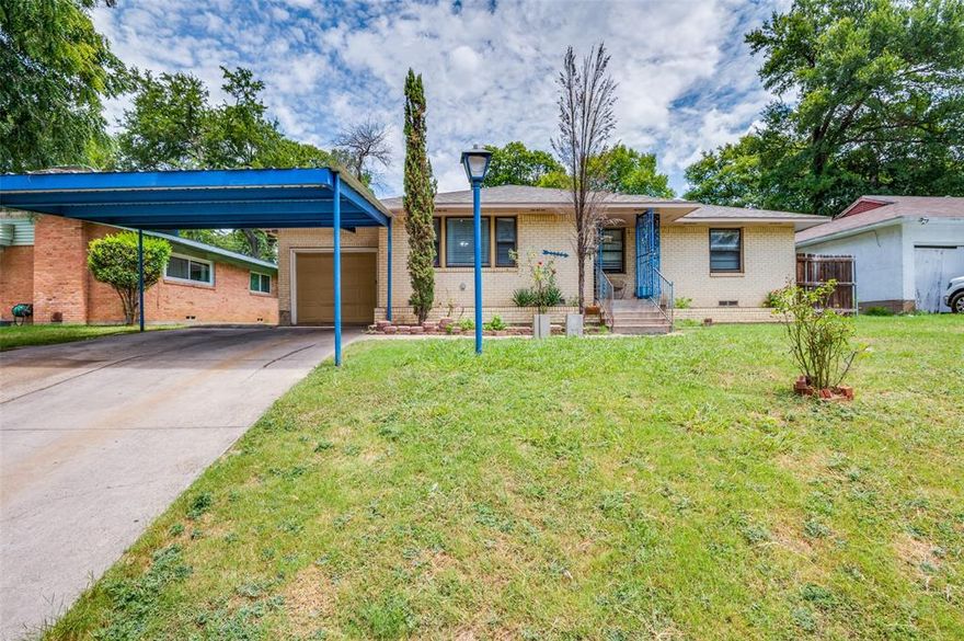 Welcome to this inviting 3-bedroom, 1.5-bathroom home, perfect for families, first-time buyers, or investors! As you step inside, you’ll find a bright and spacious living area that flows into the dining area and kitchen with new counter tops and a gas range. The three bedrooms offer plenty of natural light and space for comfortable living. Enjoy outdoor living in the large private backyard with a patio, ideal for entertaining or relaxing. Located in a friendly neighborhood, this home is just minutes from the beautiful Five Mile Creek Trail, shopping, and schools. Don’t miss the opportunity to make this lovely house your home! Recent updates include the roof, plumbing, kitchen, and paint in the past year. The garage is converted into a bonus room or could be converted back.