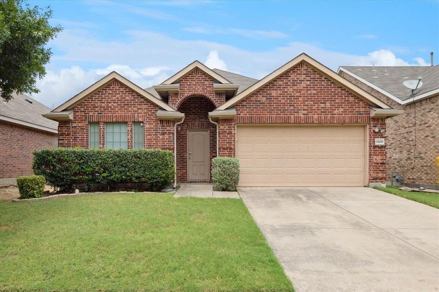 Highly desirable home located in the Westridge golf course community and exemplary Frisco ISD! This home offers 3 split bedrooms, 2 bathrooms, plus a study, 2 car garage, oversized kitchen with plenty of cabinetry plus a pantry and open concept design to living & dining, gas heating, ceiling fans in each room, a breakfast bar, large walk-in master closet and master bathroom with a separate shower & garden tub. Good sized private backyard with covered back patio and storage shed. Convenient access to tons of shopping, restaurants, schools, HWY 380, neighborhood trails, parks, playgrounds & more!