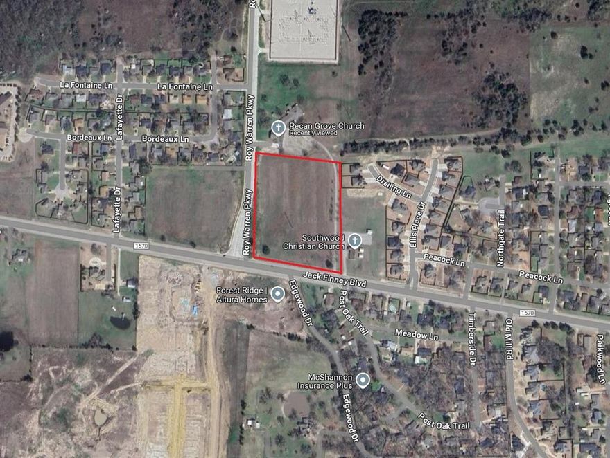 Offering nearly 1000' of frontage on Jack Finney Blvd. (FM 1570) and the newly constructed Roy Warren Parkway, this flat, level property offers opportunities for multiple uses. Located across from one of Greenville's newest housing developments, this prime location offers visibility and easy access from nearly every direction. With infrastructure in place and growth all around, this might be the ideal spot for your next development!