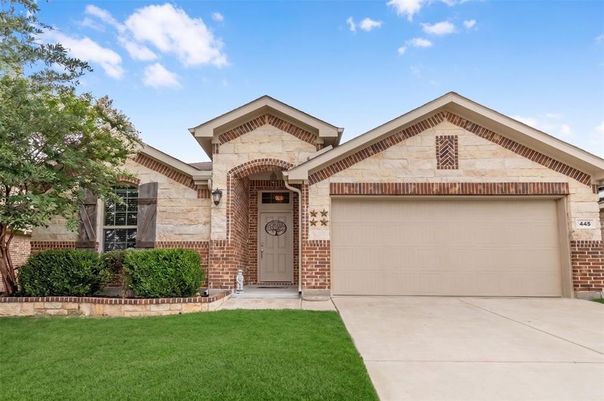OPEN HOUSE ON 5.23, SAT AT 12-2PM, and 5.24, SUN, AT 2-4PM!*NORTHWEST ISD!!*4 BEDROOMS!!*SPACIOUS BACKYARD!!*
Welcome to this beautifully maintained 4-bedroom, 2-bath residence nestled in the highly sought-after Sendera Ranch community within acclaimed Northwest ISD. Showcasing an inviting open-concept layout, this thoughtfully designed home offers modern finishes, abundant natural light, recessed lighting, and LVP flooring throughout the main living and dining areas. From the moment you enter, the spacious foyer and arched entryways create a warm and welcoming first impression.
The expansive living area is designed for both everyday comfort and effortless entertaining, opening seamlessly to the kitchen and dining spaces. The kitchen features granite countertops, stainless steel appliances, a gas range, an oversized island with breakfast bar seating, and abundant cabinetry. Nearby, the dining area is filled with natural light and overlooks the backyard, creating the perfect setting for casual dining or hosting guests.
Privately situated, the spacious primary suite offers a relaxing retreat complete with a generous walk-in closet and an ensuite bath featuring dual sinks, a soaking garden tub, a separate walk-in shower, and ample storage. Secondary bedrooms are well-sized and provide flexibility for guests, a home office, or additional living needs.
Step outside to enjoy the covered patio and expansive backyard backing to green space, offering added privacy and separation from neighboring homes. With plenty of room for pets, play, entertaining, or future outdoor additions, the outdoor space provides endless possibilities to enjoy. Conveniently located just minutes from shopping, dining, schools, and major roadways, Sendera Ranch residents enjoy access to exceptional community amenities including pools, parks, playgrounds, walking trails, and more.