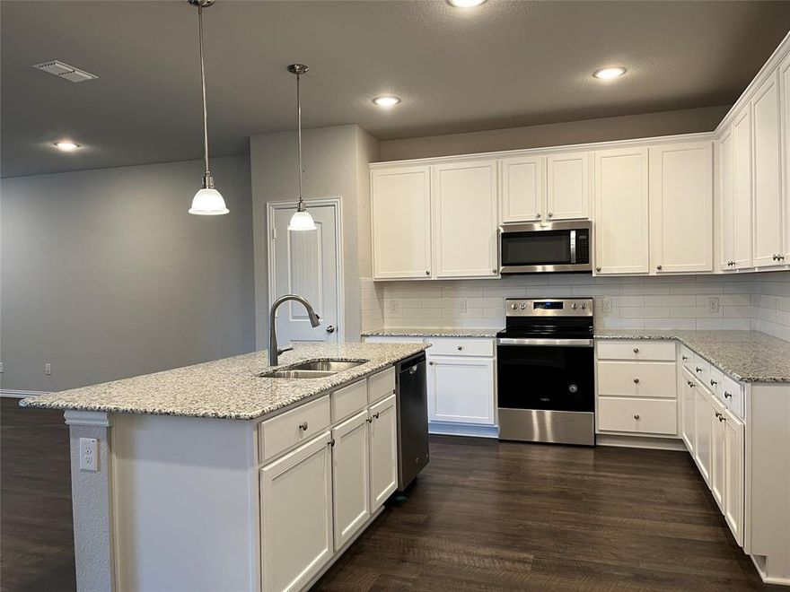 For rent 3 beds with Office- Quick application processing and reply!  Beautiful Home for Rent in Fort Worth – Lake Vista Ranch Subdivision. Newer home built in 2020 and ready for immediate move-in! This spacious 3-bedroom, 2-bath home features an open-concept living area and a gourmet kitchen with stainless steel appliances, a large sitting island, and plenty of storage. Each bedroom offers generous walk-in closets, with additional linen closets and a pantry for extra space. The primary suite includes a walk-in shower, sitting vanity, and a roomy layout for added comfort. Enjoy beautiful floors and high ceilings with abundant natural light throughout this lovely home. Nice, fenced back yard with large patio, 2 car garage. Available Now $2290 a month $2290 deposit, due at lease signing. $55 application per adult. Some pets okay with additional deposit. No Smoking.