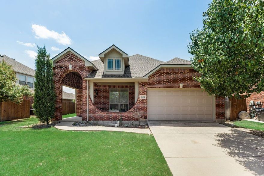 Gorgeous home with tons of curb appeal! Three spacious bedrooms plus a study! Open living concept with tons of natural light, and stunning hand scraped laminate wood floors. Kitchen boasts modern cabinets, oversized kitchen island, granite counters, and stainless steel appliances. Large living area with bay windows and built in TV nook. Master suite features decorative barn doors, double sinks, garden tub, separate shower and walk in closet with extra storage. Great sized yard, with covered back porch. Virtually walk through this property room by room via our 3D Home Tour! Link available on our website. Pets case by case. $250.00 pet deposit & $100.00 non refundable pet processing fee per pet. $200.00 lease coordination fee due at lease signing. Tenants have the option to enroll in a Resident Benefits Package (RBP) for $35.00 per month which includes credit reporting for on-time rent payments, $1M Identity Protection, HVAC air filter delivery and more!