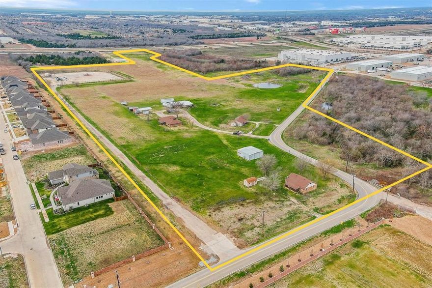 Property is vacant land located south of Heritage Pkwy between US Hwy 287 S and Mitchell Rd. 36.694 Acres according to survey dated May 03, 2018. Engineer estimates six acres in the flood area. 
Land is located in the middle of a rapidly developing area. Highway access road is being developed on the west side, US Hwy 287 S; massive Commercial and Industrial buildings have recently been built to the North; hospital to the NE is expanding and a new hospital has recently opened to the South, and residential homes are rapidly being developed to the South as well as new schools.

While all facts provided are believed to be true, buyer and or buyers agent must determine their reliability.
