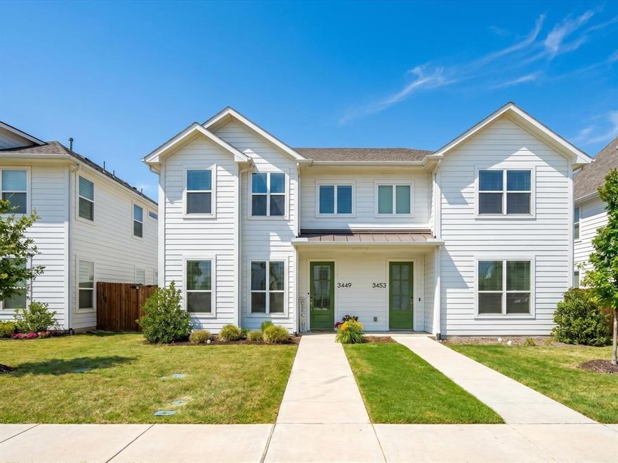 Lovely townhome located in Overlook, Fort Worth’s newer gated westside community. Built in 2022, this home offers 3 spacious bedrooms, each with walk-in closets, 2.5 baths, and a 2-car garage. The open-concept layout features a gourmet kitchen with granite countertops, a breakfast bar, stainless steel appliances, and a large pantry, all seamlessly flowing into the living and dining areas—perfect for entertaining. A convenient half bath and additional storage are located on the main level. Upstairs, you’ll find a loft with a built-in desk, ideal for a home office or study nook, along with a utility room located near the bedrooms. Enjoy true lock-and-leave living with low-maintenance ease, as lawn care is included. This gated community is ideally situated just minutes from shopping, dining, entertainment, and grocery stores, as well as Lake Worth. With easy access to Highway 199 and Loop 820, commuting to the Alliance corridor, downtown Fort Worth, Lockheed Martin, and the Naval Air Station Joint Reserve Base is a breeze.