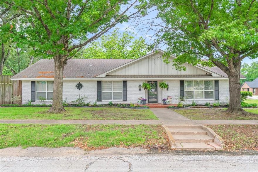Right in the heart of downtown Edgewood on the main drag and on a corner lot sits a 2612 sq ft. home which could be perfect for residential, commercial business or for the new owner who is looking for both. This home has recently been updated with lime wash on the outside brick and has 3 bedrooms, one currently used as an office, 2 of the bedrooms are connected by a jack and Jill full bathroom, the master suite side is separated and actually has 2 half baths with a separate shower in between and has storage galore all over the house. In the main living area there is 2 separate living areas with built ins and gas starter fireplace, formal dining area plus an eat in kitchen, massive utility room-mud room with full size washer-dryer area, extra storage and sink, large fenced in backyard, 2 car garage, city services and move in ready. Some furniture can be negotiable.