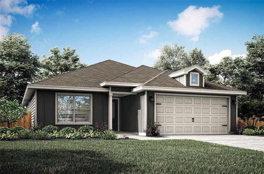 The beautiful Rio Grande floor plan is a one-story home with three bedrooms and two bathrooms. In this home, you will find a beautiful kitchen filled with upgrades that will elevate your cooking and cleaning experience and a large family room that is a perfect space to create family memories. Set apart from the other bedrooms in the house, the spacious master suite is comprised of a large bedroom, spa-like bathroom with a stunning glass shower and walk-in closet. Included at no extra cost to you are upgraded fixtures and features such as Moen® faucets, recessed lighting and a Wi-Fi-enabled garage door opener and more!