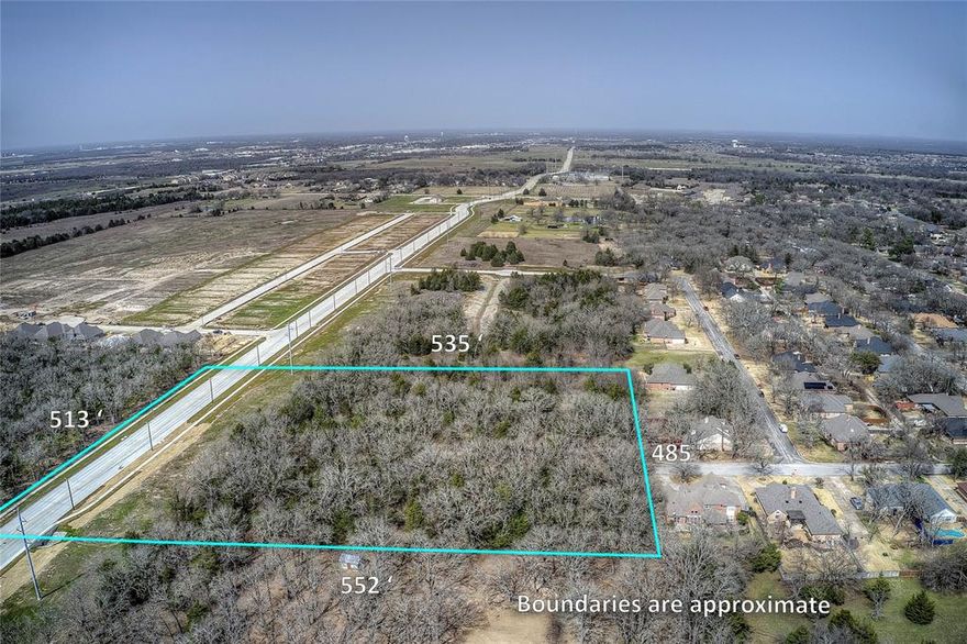 6.24 acres, more or less, of prime residential development land.  This heavily wooded residential tract is positioned for easy access along the newly constructed Roy Warren Parkway just south of Jack Finney Blvd (FM 1570).  Located in a highly desirable area of new development, this tract of land is available for development or as a standalone estate parcel.  Forest Ridge, an Altura Homes development, is under construction just north of this property and the well established and desirable Hunters Run Addition lies to the east.  Bethel Road is another access point for this land from the south. The property is planned for access from Roy Warren Parkway.   The property has been analyzed for possible development scenarios and a sketch of a possible plan is found in the Transaction Documents.  Significant information relative to development potential is available from the listing Broker.