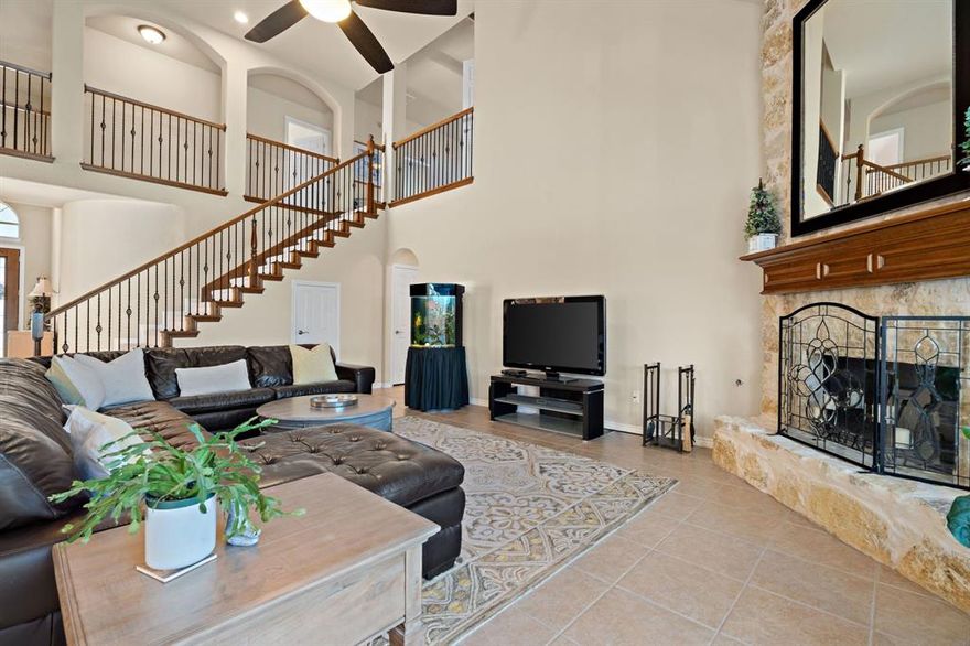 Motivated Sellers!!!! Welcome to this spacious and WELL-MAINTAINED 5-bedroom, 3.5-bathroom home tucked away in a quiet cul-de-sac in the sought-after Sendera Ranch community—recognized as Community of the Year. Proudly cared for by its original owners, this property offers a thoughtful blend of comfort, functionality, and modern updates. Inside, you’ll find an open floor plan featuring two living rooms, a dedicated office, a media room, and both a formal dining room and eat-in kitchen—providing plenty of space to entertain or accommodate a variety of needs. The kitchen includes a walk-in pantry, while each bedroom features its own walk-in closet for exceptional storage. The media room also offers a double-door storage closet with built-in shelving, adding even more convenience. Two of the bedrooms share a Jack-and-Jill bathroom, ideal for practical and comfortable shared living. The recently renovated primary suite includes an updated ensuite bath and scratch-resistant flooring, creating a durable and inviting retreat. Additional highlights include a 3-car garage, a layout that has been meticulously maintained over the years, and an outdoor hammock that will remain with the home—perfect for relaxing in the shade at the end of the day. Residents of Sendera Ranch enjoy access to a wide range of amenities, including four community pools, fishing ponds, playgrounds, a clubhouse, and ongoing community events. The home is also zoned to Northwest ISD, known for its quality schools. This move-in-ready home offers impressive space, abundant storage, a flexible floor plan, and a prime location within a vibrant community.