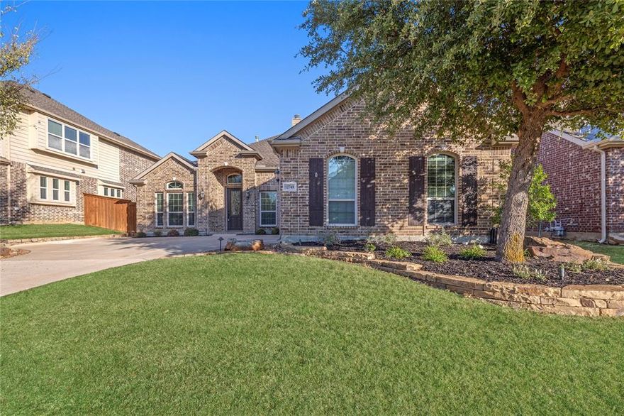 OPEN HOUSE SUNDAY DECEMBER 7TH FROM 12-2PM**MODERN 1.5 STORY FLOORPLN!! KELLER-ISD!! LUXURY KITCHEN REMODEL!! BEAUTIFULLY UPDATED!!** Located in the desirable Steadman Farms community and within the award-winning Keller ISD, this gorgeous home features a beautifully updated 1.5 story layout, thoughtfully designed with bright, modern finishes and a flowing, open layout. Fresh interior paint throughout,  elevated lighting, and expansive windows create a light-filled environment. At the heart of the home is the stunning remodeled kitchen, showcasing dolomite countertops, a chevron-pattern marble mosaic backsplash, updated cabinetry, stainless steel appliances, double ovens, and a generous island ideal for gathering and entertaining. The adjoining living area features a stylish brick fireplace and seamless views into the backyard. Incredible floorplan with an office with French doors, formal dining room, 4 bedrooms, and 3 full bathrooms. The private primary suite offers a spacious retreat that has an designated space that can be utilized as an additional sitting area, exercise space, or office use. The primary bathroom features dual vanities, a soaking tub, and a separate shower. Two additional secondary bedrooms on the first level provide exceptional versatility for guests and additional living needs. Upstairs leads to a large room with a full bathroom ensuite that can be a game room, media room, or bedroom. Step outdoors to the extended patio with custom hardscape and a lovely fireplace - creating a beautifully designed space for relaxation or entertaining. You are a very short walk to the community pool and park!! This home blends luxury, comfort, and everyday convenience in one exceptional setting. All just minutes from major highways, shopping, dining, and entertainment -this home truly has it all.