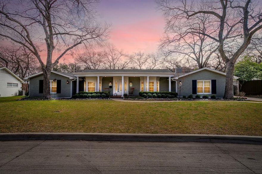 Welcome to 3309 Chaparral Lane. This beautiful Overton Park home is exceptionally situated on a quiet street only steps from the highly coveted Overton Park. With quick access to the trails, this house offers opportunities to ride bikes, walk to restaurants, access the Trinity Trails, and so much more! This 4-bedroom, 2.5 bath home has been thoughtfully updated throughout from the open kitchen overlooking the large backyard and pool, to the vaulted ceilings in the main living and primary bedroom. The layout offers 3 spacious bedrooms on one side of the home, while a 4th bedroom on the  opposite side provides flexible space for a home office, guest room or multipurpose use. Large windows bring abundant light to rooms around the home highlighting the beautiful hardwood floors. The 27'x20' game room is ideal for children, teenagers & entertaining and just wait till you see the hidden storage! The backyard brings privacy and gives you plenty of space to enjoy the large swimming pool and yard. Zoned to the highly rated Overton Park Elementary, this house is one you do not want to miss!