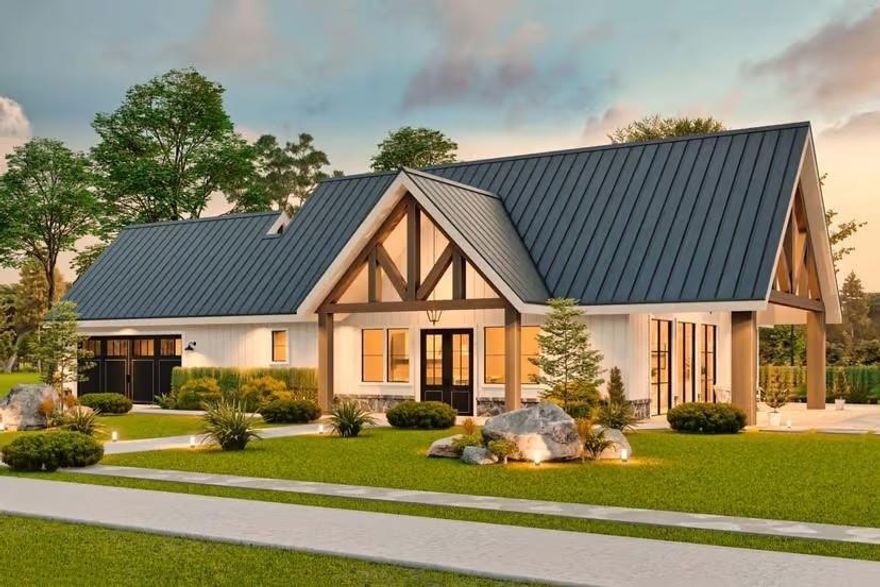 Experience the perfect blend of modern farmhouse charm and lakeside tranquility at 1428 County Road 3503, located in the peaceful Northshores community — a non-HOA neighborhood offering privacy and a relaxed lifestyle. With a private boat ramp just moments away and views of Lake Fork, this home is designed for those who love both comfort and the outdoors.

Currently under construction and slated for completion in late February, this stunning single-story home offers 3 bedrooms, 2 baths, and an open-concept vaulted living area filled with natural light. The vaulted great room features a wood-burning fireplace, creating a warm centerpiece for gatherings. The chef’s kitchen blends natural wood tones with sleek finishes — highlighted by a large island, quartz countertops, and custom cabinetry extending to the ceiling.

The split bedroom layout provides privacy for the primary suite, which includes a spacious walk-in closet and spa-inspired bath with dual vanities and a walk-in shower. Two guest bedrooms and a second full bath are located on the opposite side of the home. A walk-in pantry, dedicated laundry room, and 2-car garage add to the functionality.

Enjoy morning coffee on the vaulted front porch or evening sunsets from the patio overlooking the water. With clean lines, timber accents, this home’s architectural design captures the essence of timeless modern-farmhouse living.

Whether you’re looking for a full-time residence or a peaceful retreat near the lake, this new build in Northshores delivers the ideal combination of craftsmanship, comfort, and location — just minutes from all that Lake Fork has to offer. Additional acreage available.