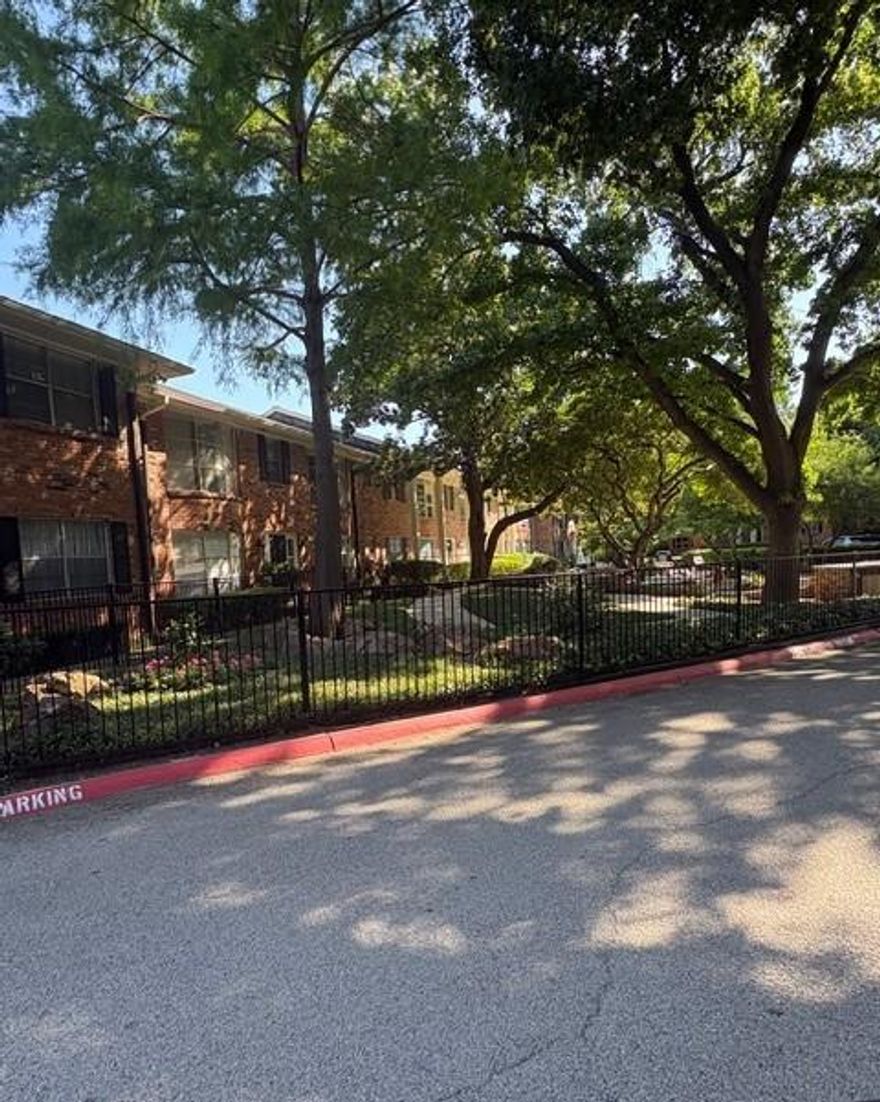 All Bills Paid (except cable and internet)! Here is a cozy two bedroom and one bath second floor condominium in an established Oak Lawn Complex: Tanglewood Townhomes. This property is predominantly owner occupied. The bay window overlooks the pool and the gorgeous grounds. There is exceptional closet space. The rooms are deluxe in size with natural light flowing through the newly installed windows. The community has superb amenities including a deluxe pool with fountain, mature landscape, a run-free dog run, a serene koi pond and plentiful green spaces. Conveniently located near the Cedar Springs entertainment district, UT Southwestern, Uptown, Downtown, The Arts District and Love Field Airport. 860 Square feet. Assigned Covered Parking #66, out back door of condo. Super convenient Oaklawn location close to everthing, will not last, a must see!