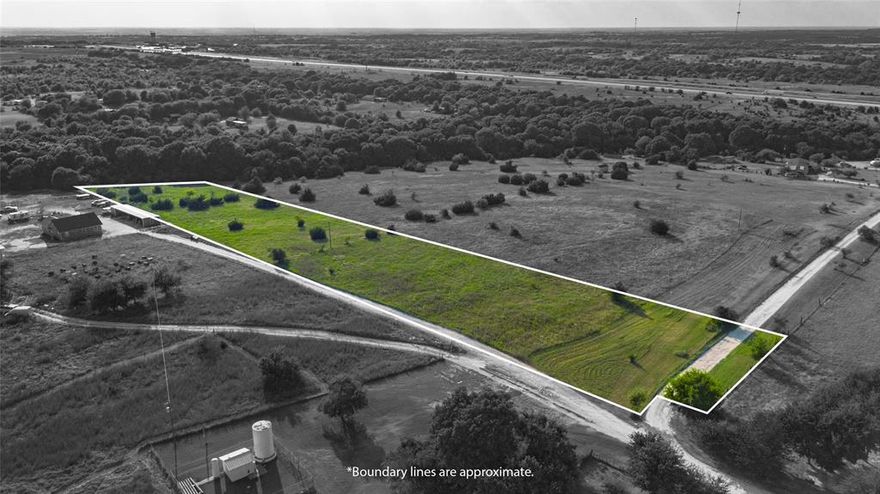 Take advantage of this rare opportunity to own 5.6 acres of unrestricted land, located less than a mile from I-35. The property offers endless potential, whether you’re looking to build your dream home, establish a business, or hold as an investment. With no restrictions, you’ll have the freedom to customize the land to fit your needs. Its proximity to I-35 provides excellent accessibility and visibility, making it a great choice for both residential and commercial use. This versatile tract combines convenience and opportunity, don’t miss your chance to make it yours.