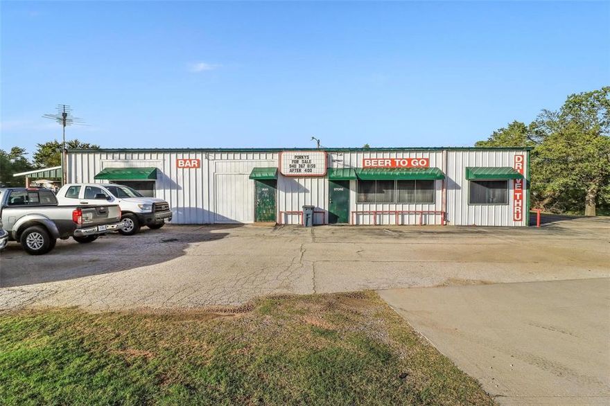 Prime commercial opportunity directly on Highway 380, zoned MN, ideal for an owner-user or investor seeking flexibility. With approximately 408 feet of Highway 380 frontage, this property offers heavy traffic exposure and outstanding visibility. This property is currently operated as a liquor store and is ideally positioned for a wide range of commercial uses. A unique advantage of this offering is the attached residential lot, creating a rare live-work opportunity. The residential component could serve as a personal residence, staff housing, or be repurposed for multifamily or additional income potential, subject to zoning and city approval. This versatile property is well suited for numerous commercial uses, including but not limited to Liquor store, Dry cleaners, Retail storefront, Service-based business, Neighborhood commercial or mixed use concept. With strong highway frontage, excellent access, and high daily traffic counts, this location offers long term value and visibility for any business seeking exposure and convenience. Opportunities like this which combine commercial frontage with residential potential are rare.