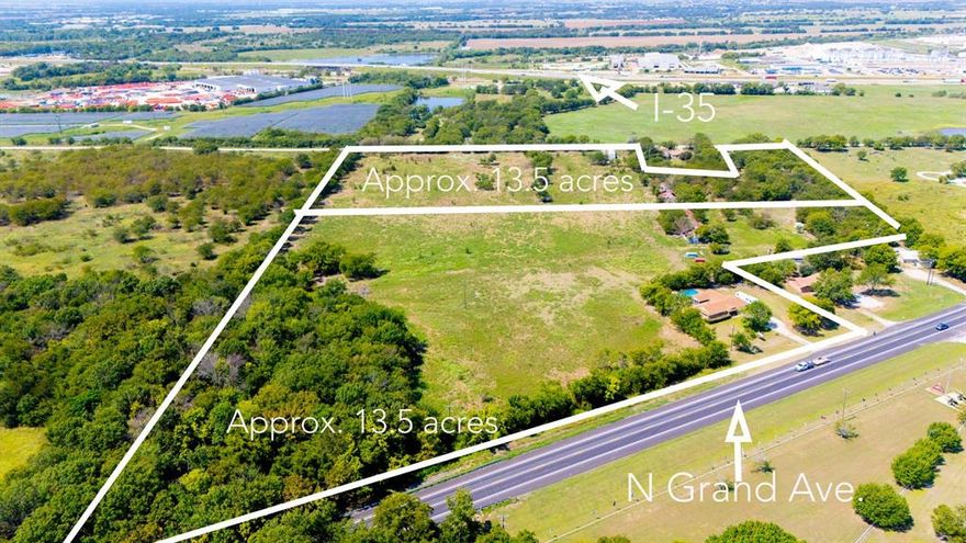 Approx. 11 acres of unimproved land on N Grand Ave. Utilities on site, Ag exemption in place. Great location in a booming area. Additional parcels available including a 3.2.2 home on 2 acres as well as an additional 13.5 acre parcel totaling approx. 27 acres. Please call listing agent for more details.