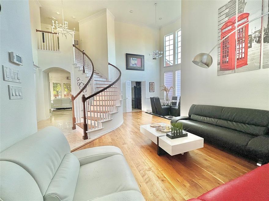 Gorgeous 2-story FULLY FURNISHED recently remodeled home on the cul-de-sac w 4 beds & 3 baths in sought after Lakeside Village subdivision. Bright & open floor-plan, Guest room down w full bath, Gourmet kitchen w island, SS appliances, Jenn-Air touch control radiant cooktop, Granite countertops & lots of storage space. Bathrooms boast walk-in showers, floating vanities, heated & lighted mirrors! Beautiful Owner's Retreat showcases Curbless shower, floating double vanity, modern free-standing tub and commode. One bedroom being used as Study w stand-up desk & an 8ft glass whiteboard. Unique J-drive 2-car garage w Tesla charger, freezer, Shelving, Cat-friendly pet door. Sprawling backyard a perfect playground & relaxation haven. Experience modern living w Apple HomeKit automation in most rooms, Nest Thermostat, Ring doorbell system. Close proximity to VRIC Main & North, parks, playground, walking-biking trails, restaurants, shopping, DFW airport & easy access to major Hwys. A MUST SEE...!