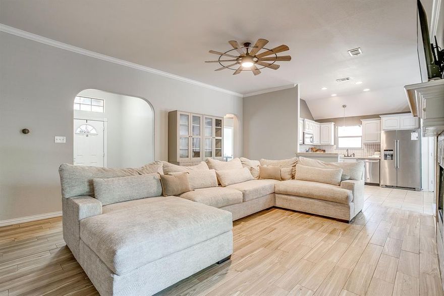 It’s time to settle into a place that truly feels like home!  Tucked within the highly sought-after Aledo ISD, this charming 3-bedroom + 2-bath home is the kind of space where everyday moments turn into lasting memories.  From the moment you step inside you’re welcomed by an open and inviting layout!  The living room is anchored by a cozy fireplace and large windows that fill the home with all the natural light.  The updated kitchen features all new stainless steel appliances and a breakfast nook perfect for casual dining, gathering and entertaining.  The private primary suite is a peaceful retreat with a tray ceiling, walk-in closet, and spacious ensuite bath complete with a soaking tub. Two additional bedrooms offer flexibility for family, guests, or a cozy work-from-home space.  The backyard feels like your own little escape!  With no rear neighbors you can enjoy quiet evenings on the covered patio, watch the sunset, or dream up future outdoor additions.  Located right in the heart of Aledo, you’re minutes from beloved Aledo schools, parks, shops, and local favorites making this home the perfect blend of small town comfort and everyday convenience.  If you’ve been looking for a place that feels warm, lived in, and full of possibility you have found it here!