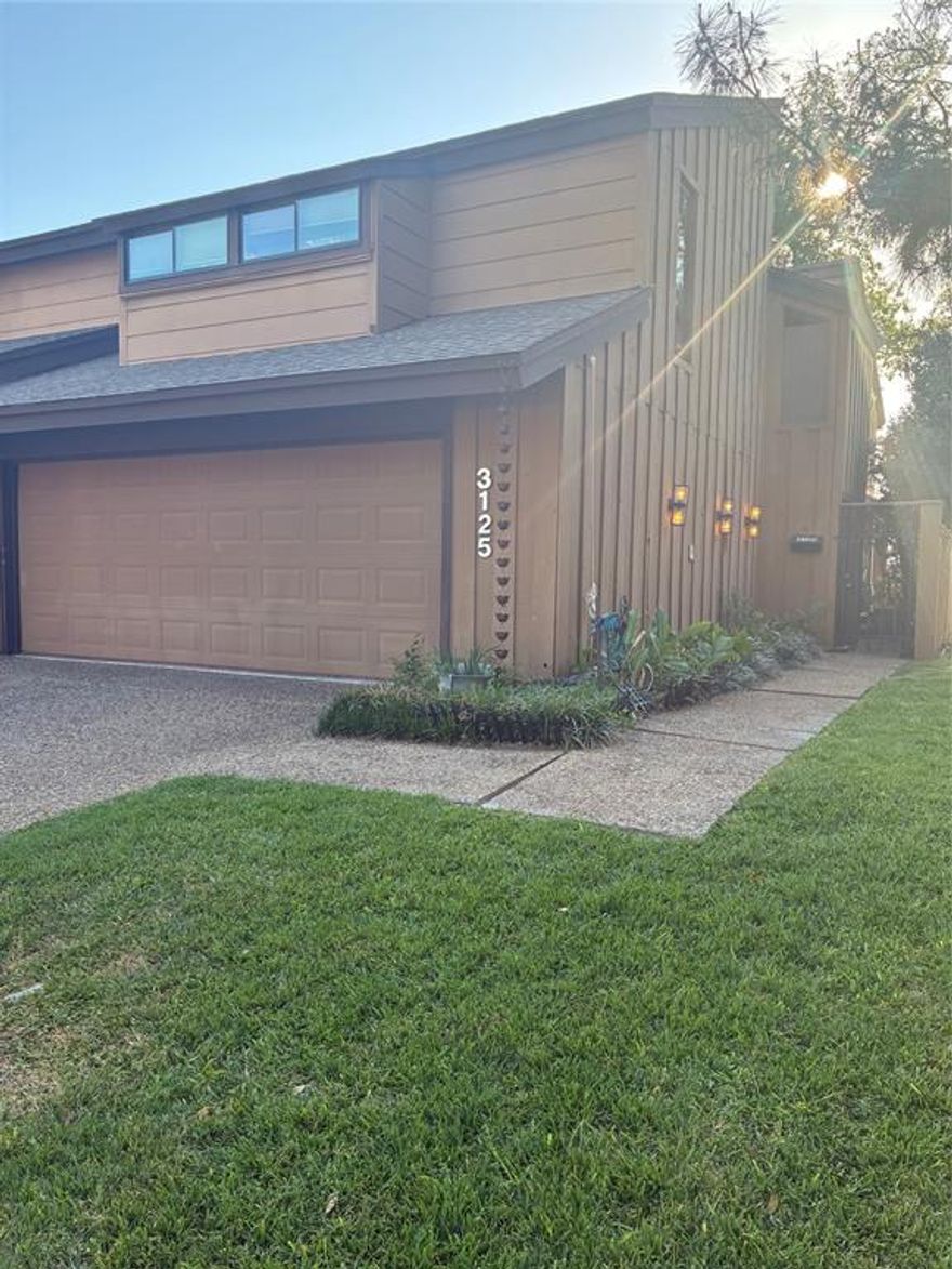 Great townhome in a  well-managed community— in an amazing location! This unit has impressive updates throughout, including kitchen appliances, countertops, flooring, fresh interior paint and beautiful light fixtures. Recessed lighting adds a modern touch, while abundant windows fill the home with natural light. You’ll also find generous closet space, stainless steel refrigerator, washer, dryer and wine cooler all stay.The layout is both functional and inviting, featuring a sunken living room with a stylish wet bar, a formal dining room, and all bedrooms located upstairs for added privacy. The spacious primary suite boasts vaulted ceilings, including two additional bedrooms with natural light.  A second living area upstairs is ideal for a media room, game room, or home office.Step outside to enjoy a private courtyard and backyard patio—perfect for relaxing or entertaining. The community offers fantastic amenities, including a clubhouse, pool, and stunning oak trees that provide beautiful shade throughout. Ideally located just south of Beltline Road in Farmers Branch, you’re minutes from the best dining, shopping, and entertainment in North Dallas and Addison, as well as close proximity to Brookhaven Country Club. A great opportunity—bring your personal touch and make it your own!