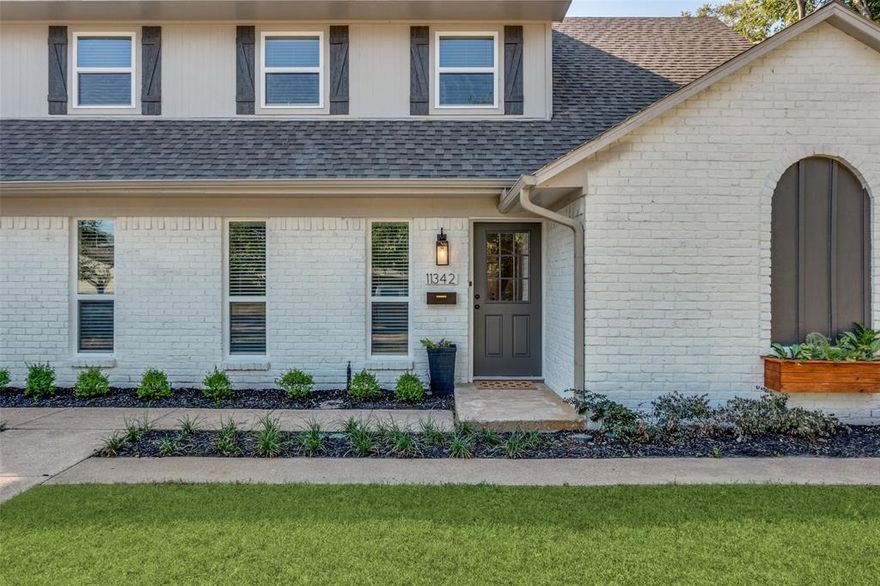 Fully remodeled and move-in ready, this North Dallas gem combines timeless design with modern upgrades. Located on a quiet, tree-lined street, this property is one side of a well-maintained duplex and offers three spacious bedrooms, two full bathrooms, and an open-concept layout filled with natural light.
The kitchen has been completely updated with new quartz countertops, stainless steel appliances, and custom cabinetry. New luxury vinyl plank flooring, designer fixtures, and fresh interior paint elevate the living spaces, while a cozy fireplace adds warmth and charm.
Exterior improvements include new windows, fresh paint, new shutters, and charming flower boxes that enhance curb appeal. The private backyard features mature trees, a covered patio, and privacy fencing—ideal for entertaining or relaxing. The oversized two-car garage offers generous storage.
Zoned to top-rated Dallas ISD schools and just minutes from shopping, dining, and major highways. No HOA. Recent full remodel includes kitchen, baths, flooring, paint (interior and exterior), fixtures, and more. Schedule your showing today—this turnkey property won’t last.