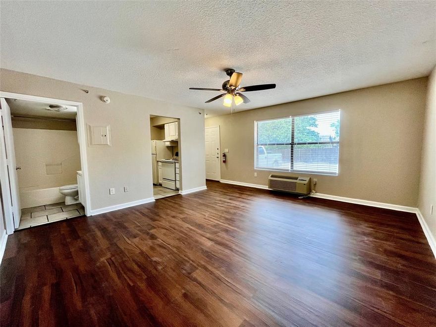 This studio apartment is perfect for a college student. It's walking distance to UNT and the square. All information is deemed reliable but not guaranteed. Tenant needs to verify information. For faster service, call the office for questions about availability and applications.