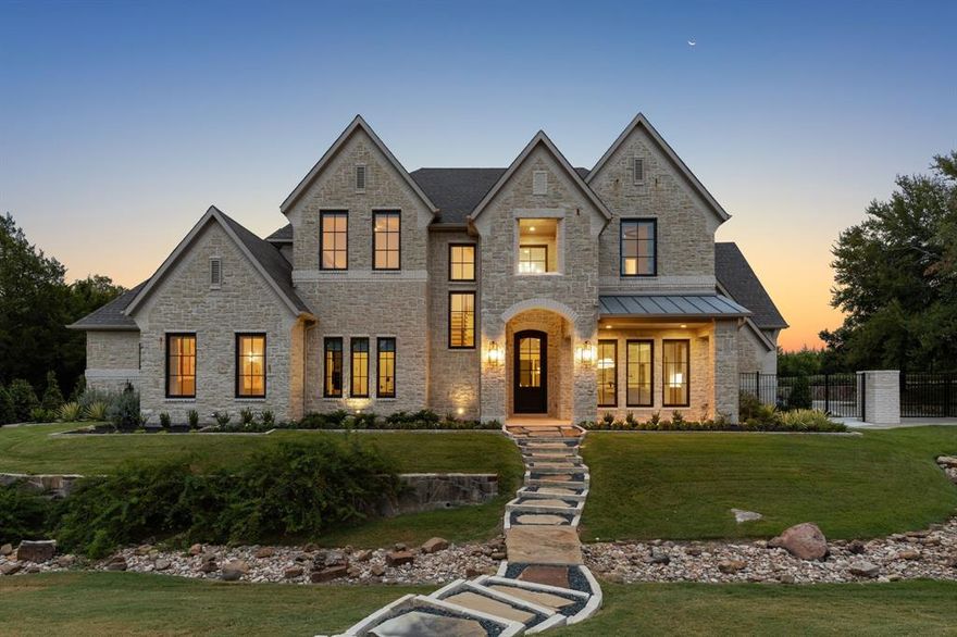 Welcome to the highly coveted neighborhood of Heath Crossing.This stunning home sits on a large lot, with impressive landscaping and wonderful privacy. Recently remodeled to perfection, this home has it all, inside and out! The backyard is perfect for entertaining, with a putting green, outdoor kitchen and living, pool, hot tub, and fire pit. The kitchen is a chef's dream, featuring top of the line appliances, new white oak cabinets, flooring, and light fixtures. Custom cabinets with panel ready dishwasher drawer, walk-in pantry, new countertops and backsplash, and a pot filler under the gorgeous plaster vent-a-hood provide both functionality and style. Imagine spending your every morning in the dreamy built in banquette w a coffee bar nook! Every detail in mudroom and laundry is sure to impress! The newly added playroom has built in FUN everywhere you look! Home gym, office, stunning primary suite and so much more! Come experience luxury living at its finest in Heath Crossing.