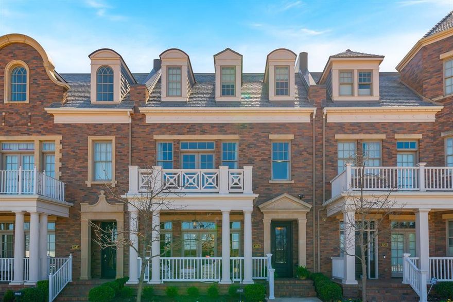 This gorgeous *FULLY FURNISHED* Brownstone is located in the Garden District at Southlake Town Center, just 15 min to DFW Airport and steps away from world class shopping, dining, and entertainment. Recent updates include new paint, new metal front door, complete garage makeover and more. Upon entering you are immediately drawn to the incredibly appointed kitchen featuring a Subzero Refrigerator with Wine Cooler and Wolf Appliances. Accordion doors lead to a private courtyard and outdoor kitchen with a brand new BBQ, power awning, dog friendly yard with doggie door access and a large, raised hearth fireplace. Home is equipped with top-of-the-line audio visual equipment and Sonos sound. The Primary Bedroom Suite is complete with sitting area, new power drapes and balcony. The second level also features two generously sized ensuite bedrooms. The third floor boasts an additional master type suite and Game Room with wet bar. Low maintenance, lock and leave living at its best, a must see!