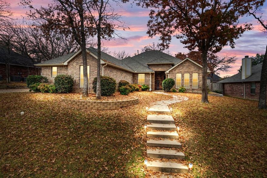 This 4 bed 3 full bath home has been meticulously maintained!  Each bedroom has access to a bath!  1 bedroom has built in book cases and would make a great office.  The layout of the home is fantastic with split bedrooms.  This exclusive neighborhood boasts of a walking trail, a pond with bench seating that is great for fishing or enjoying they day!  Beautiful mature trees enhance the beauty of this home and neighborhood!  The Primary bedroom is a private oasis tucked away on the  other side of the home, and has been insulated for the sounds of the living area!   Easy access to shopping and 35E AND 35W.  I have included a list of all that has been done for the home, the upgrades are too many to list in this small area!  If you want to live in a beautiful established neighborhood, in a home that has been very well maintained - THIS is a home that needs to be on you must see list!  While all information is deemed reliable - buyer is to verify.